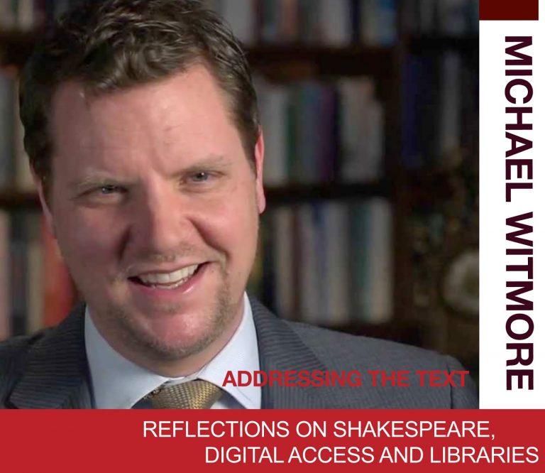 Director of the Folger Shakespeare Library to Deliver Inaugural Digital Humanities Institute Lecture/2013 Dean’s Scholars in Shakespeare Lecture