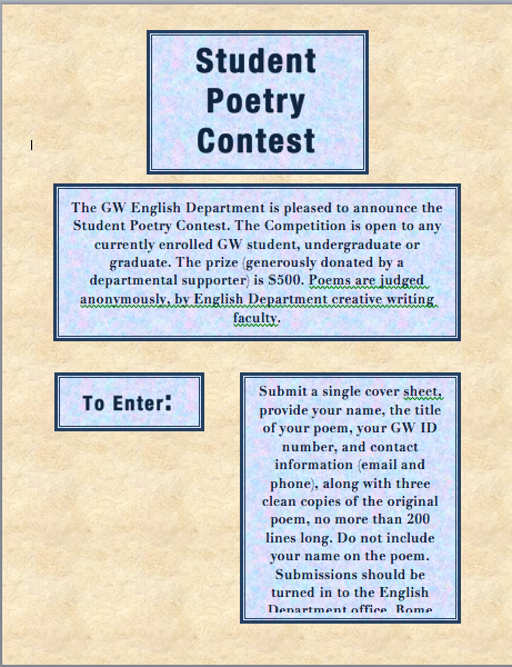 Attention Student Poets: Two End-of-Year Contests!