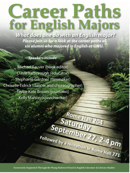What Can I Do with an English Major?  A Lot!