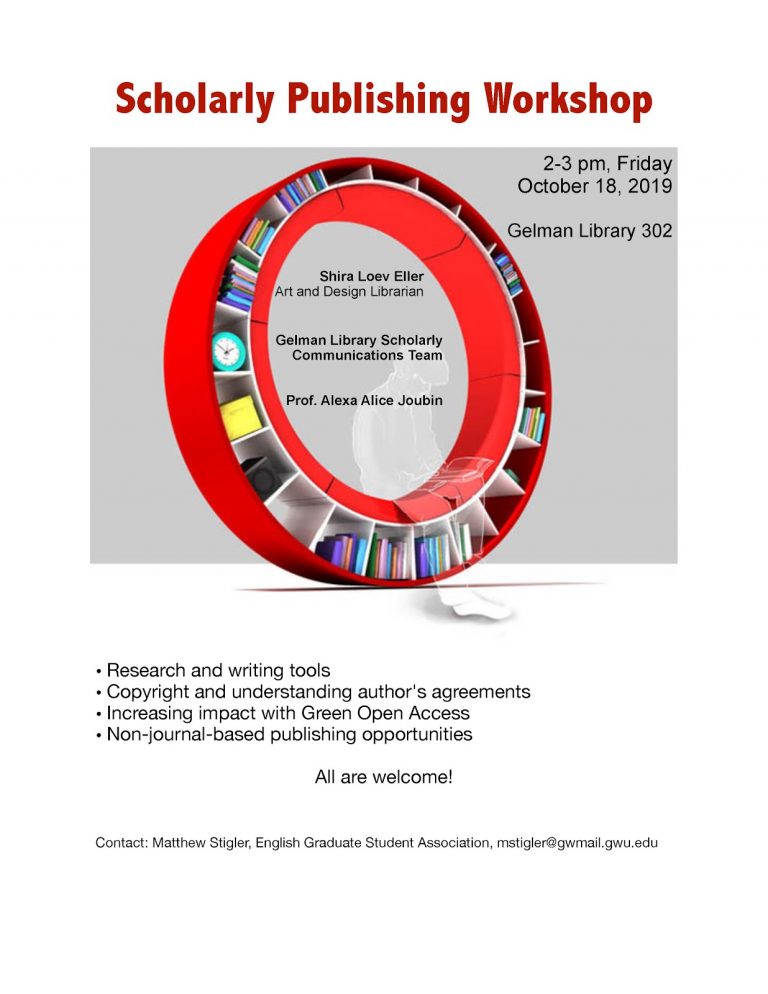 Scholarly Publishing Workshop, Friday October 18