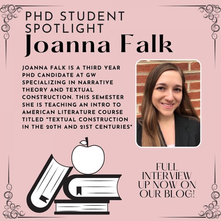 PhD Student Spotlight: Joanna Falk