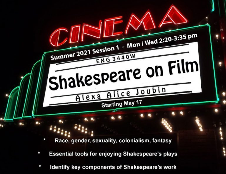 New Summer Course: Shakespeare on Film