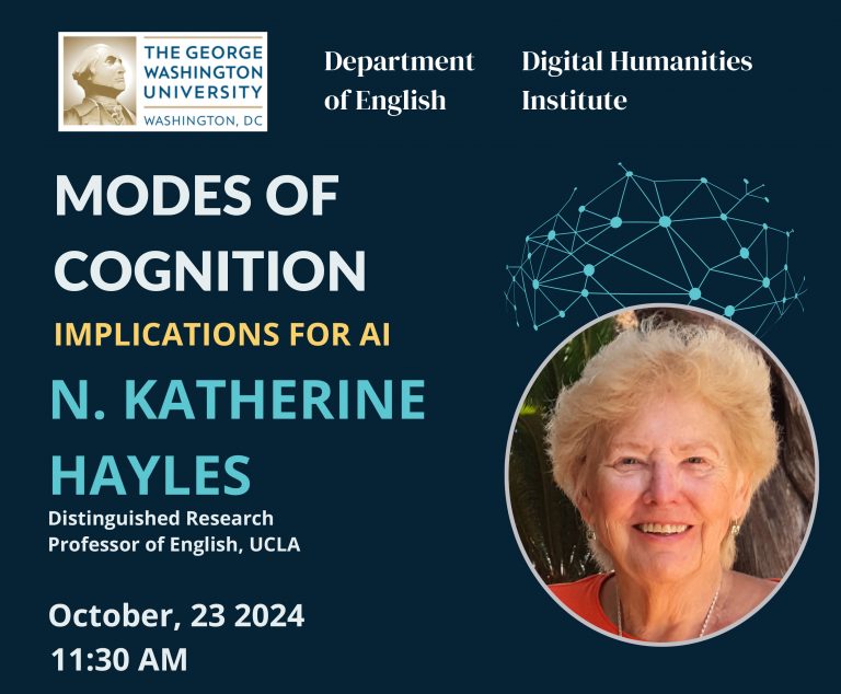 Public Lecture on AI by N. Katherine Hayles